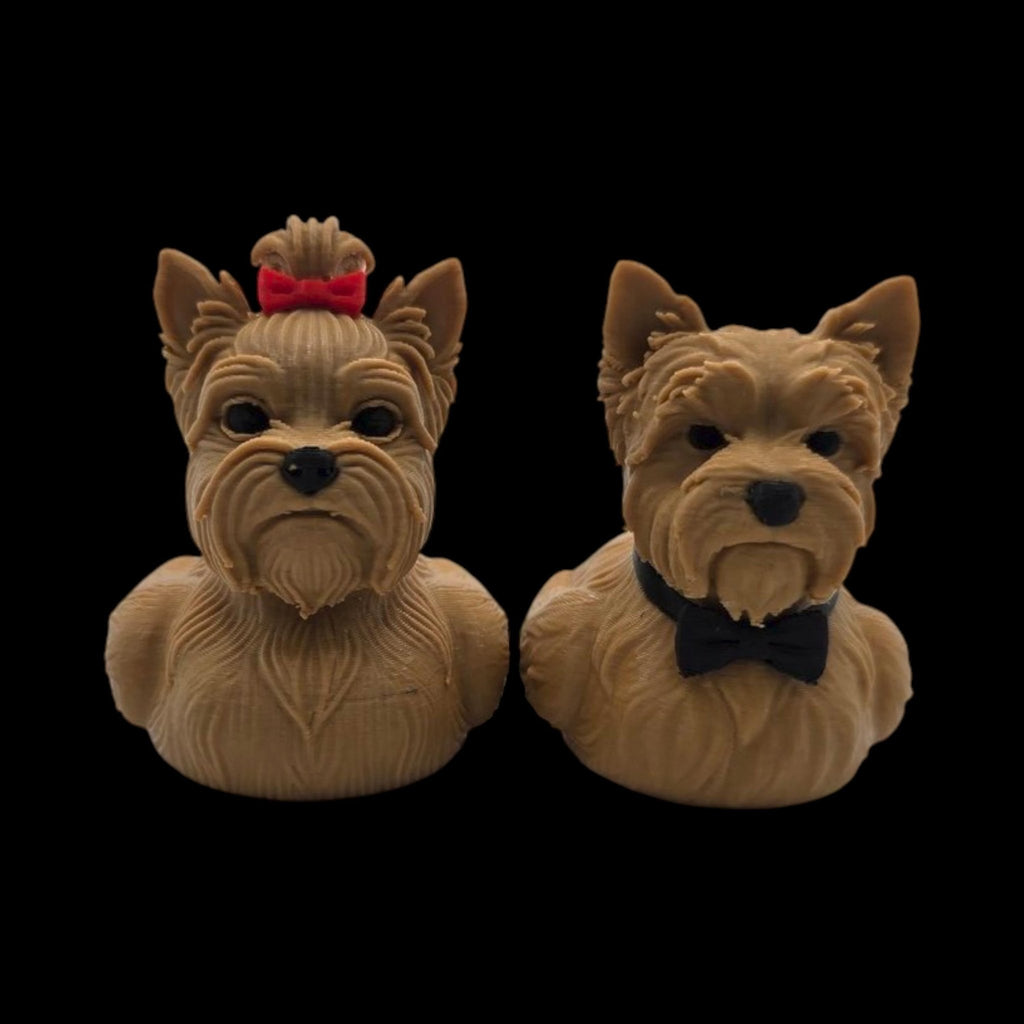 Yorkie Dog Male & Female Figurine Desk - JM Designs
